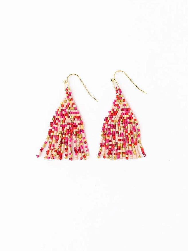 Cassie Mini Confetti Fringe Earring