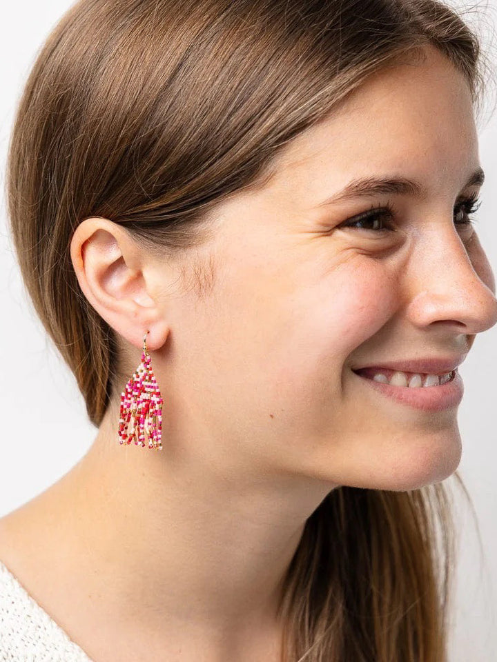 Cassie Mini Confetti Fringe Earring