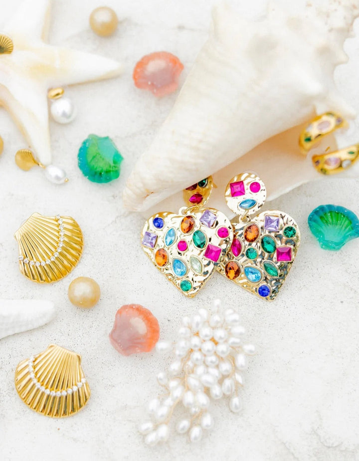 Linny Co Cheri Heart Statement Earring