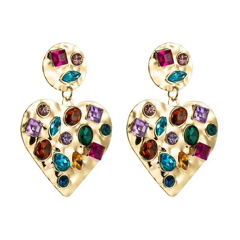 Linny Co Cheri Heart Statement Earring