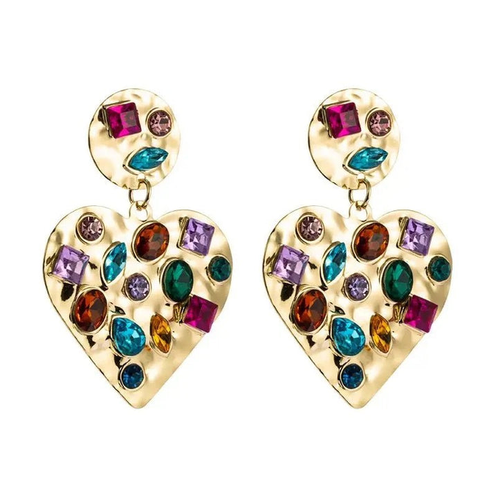 Linny Co Cheri Heart Statement Earring