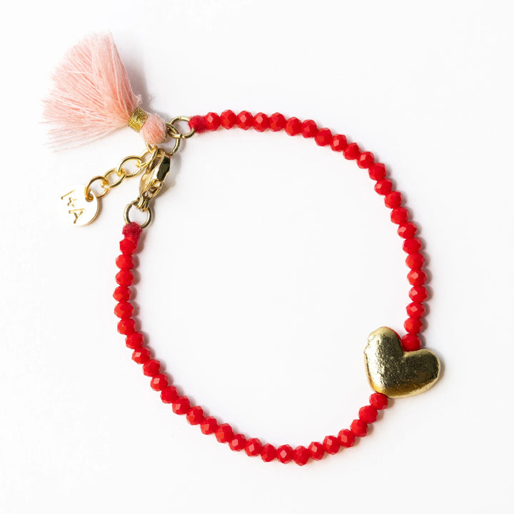 Emma Crystal Heart Bracelet
