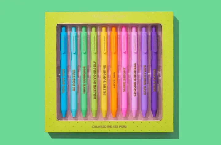 Motivational Gel Pen Set
