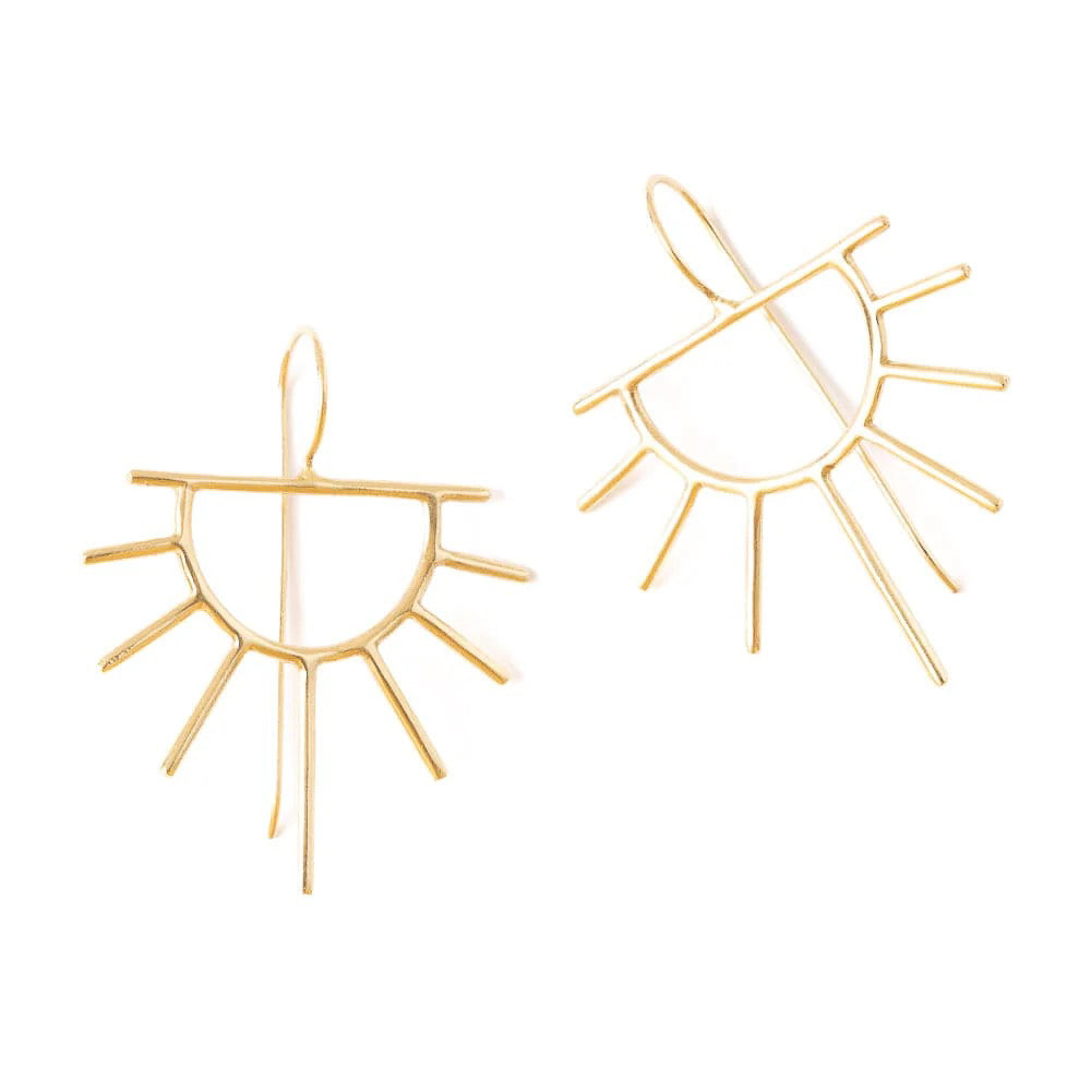 Gretchen Half Sun Threader Earring