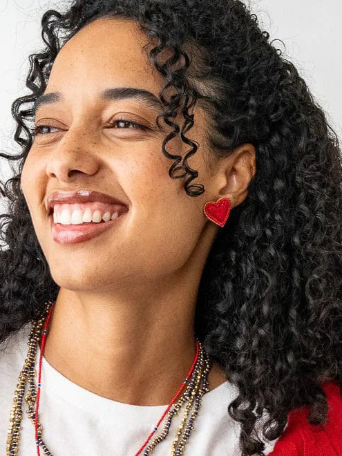 Haddie Heart Stud Earring