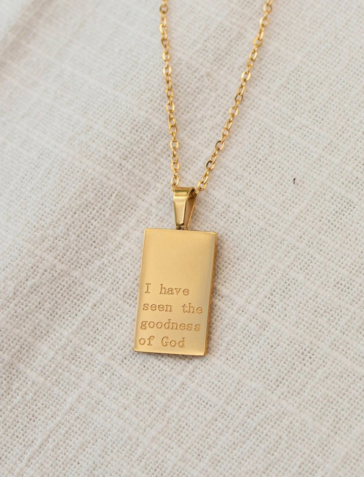 Jenessa Wait "I have Seen the Goodness of God" Necklace