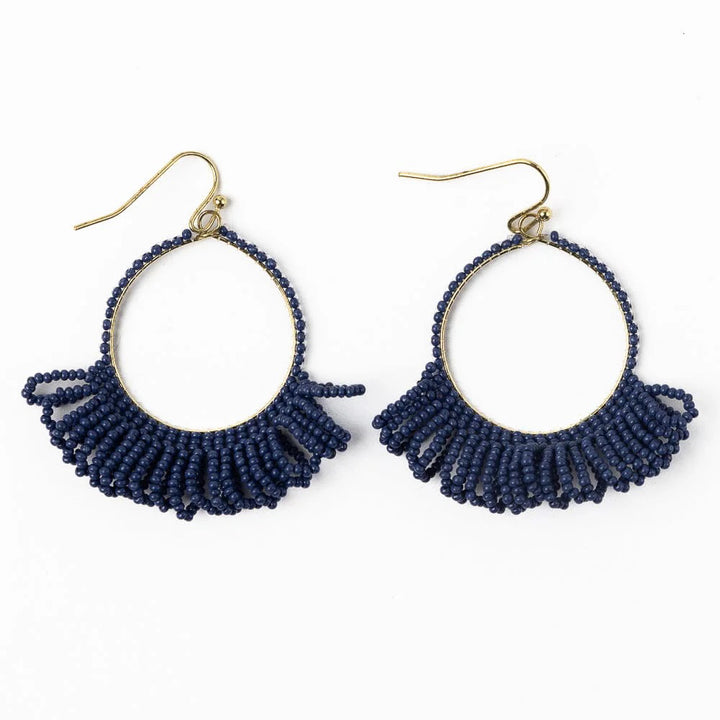 Kendra Fringe Hoop Seed Earring