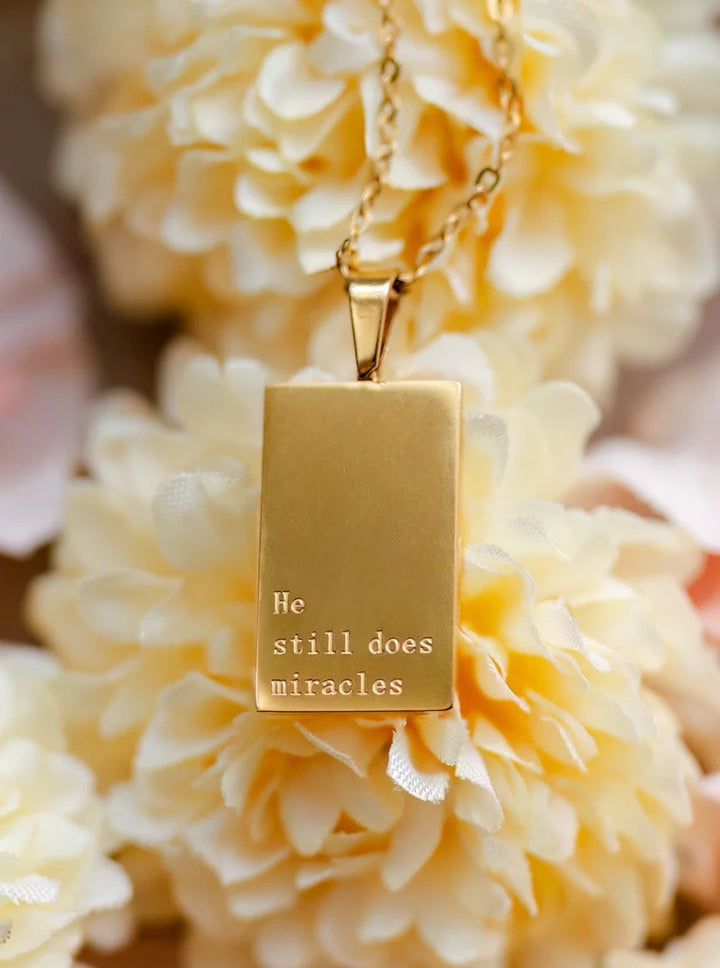 Jenessa Wait "He Still Does Miracles" Necklace