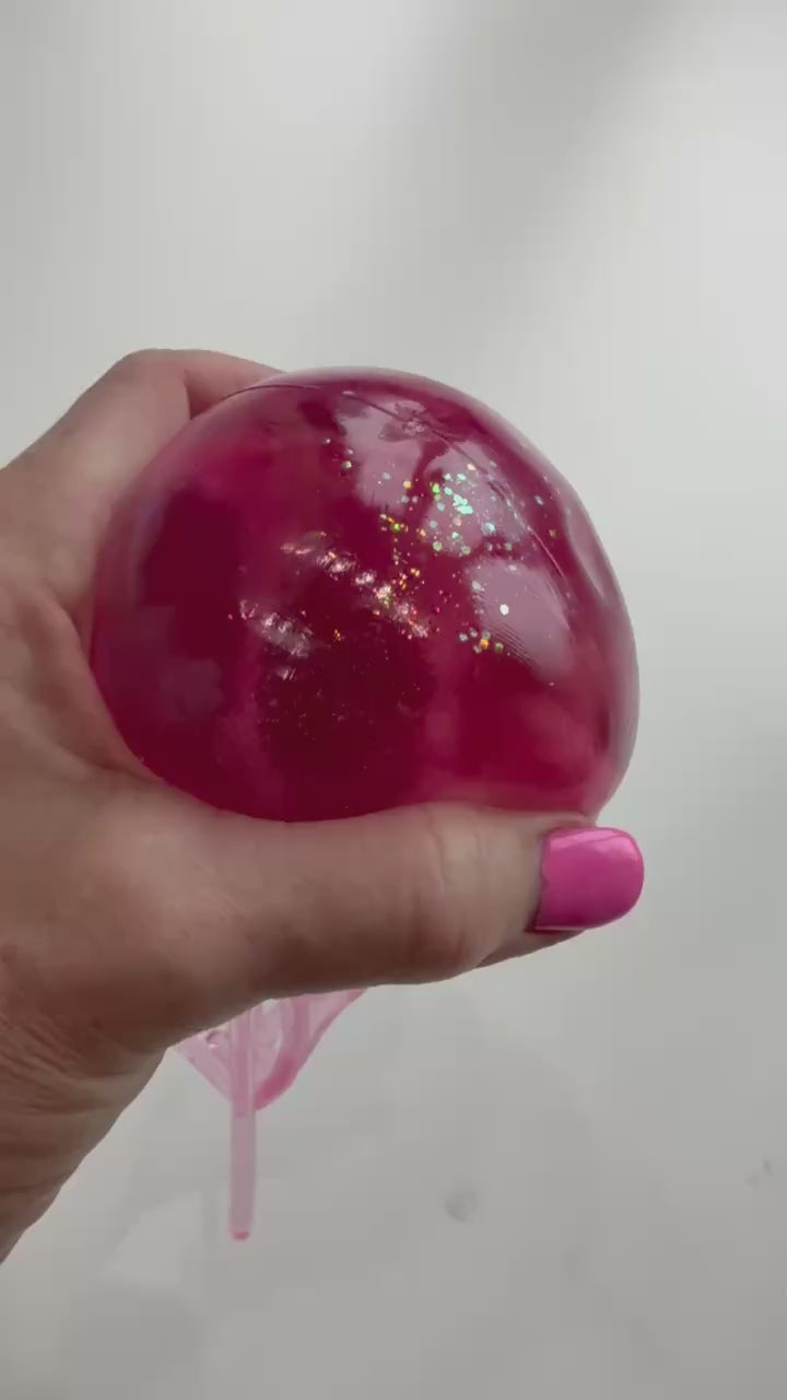 Oversized Glitter Jellyfish Squishy