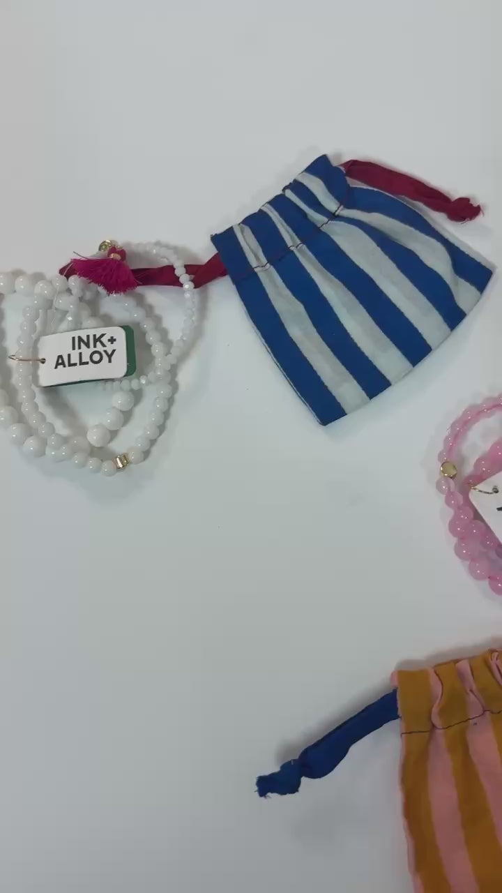 Addison Set of 3 Stretch Bracelet with Bag