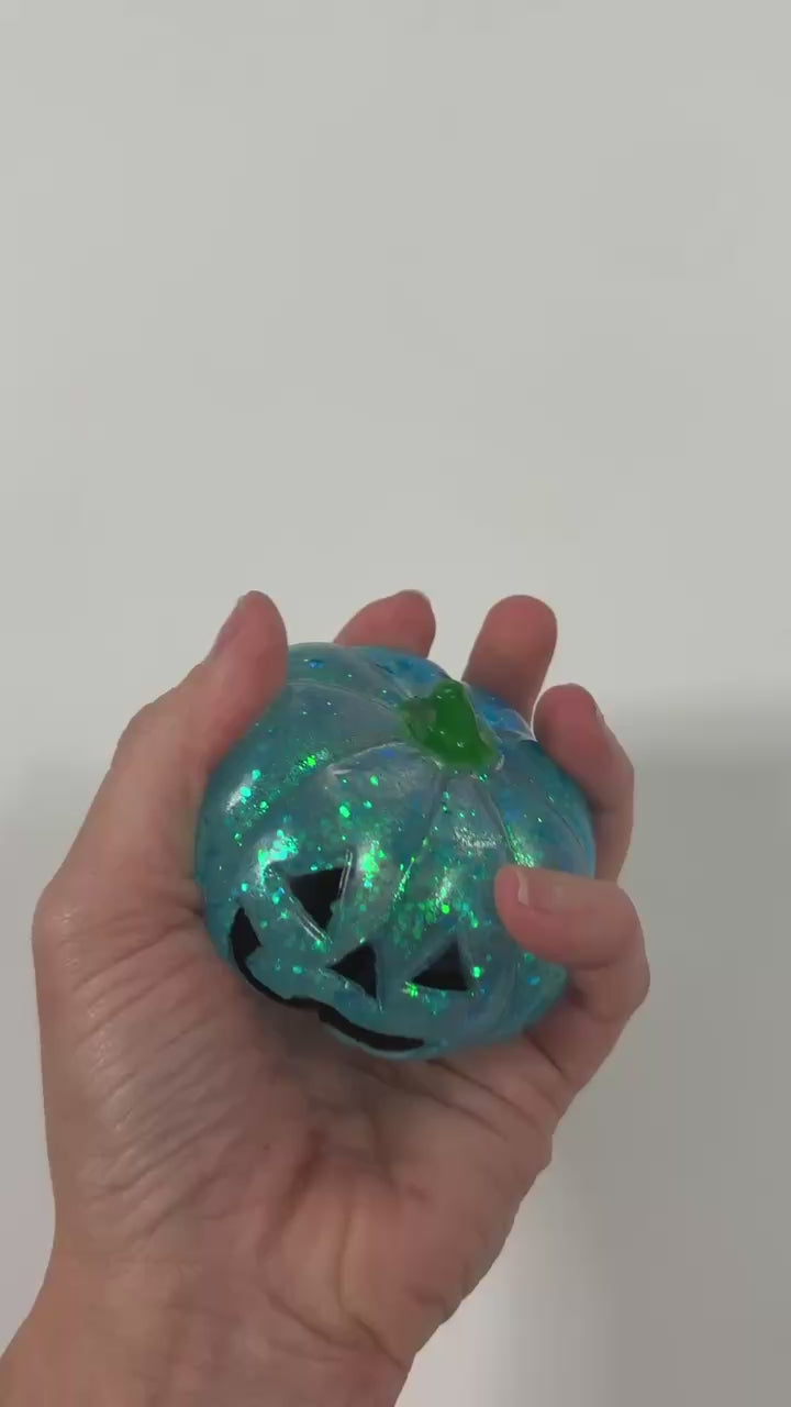 Glitter Jack O Lantern Squishy
