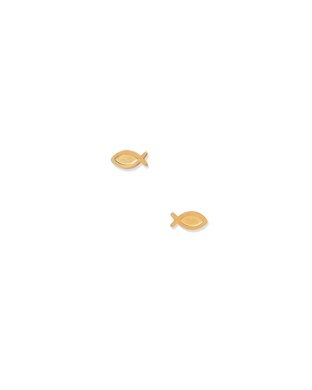 Ichthys Fish Screwback Stud Earring