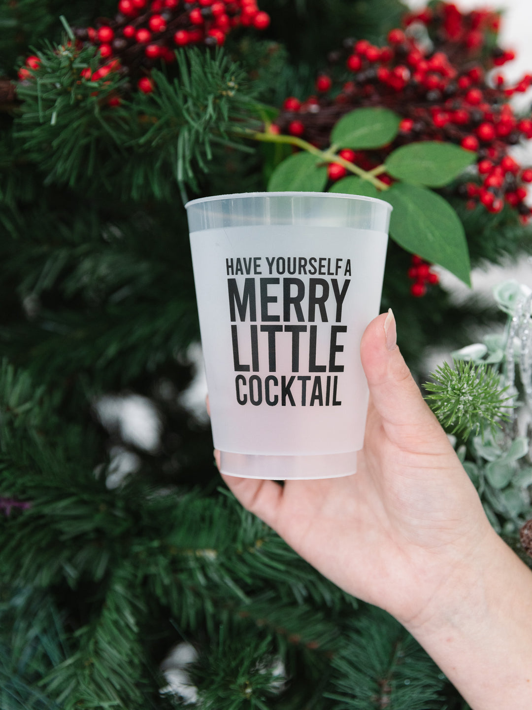 Holiday Frosted Party Cup