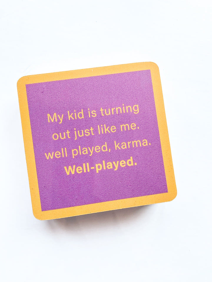 Drinks on Me Coaster