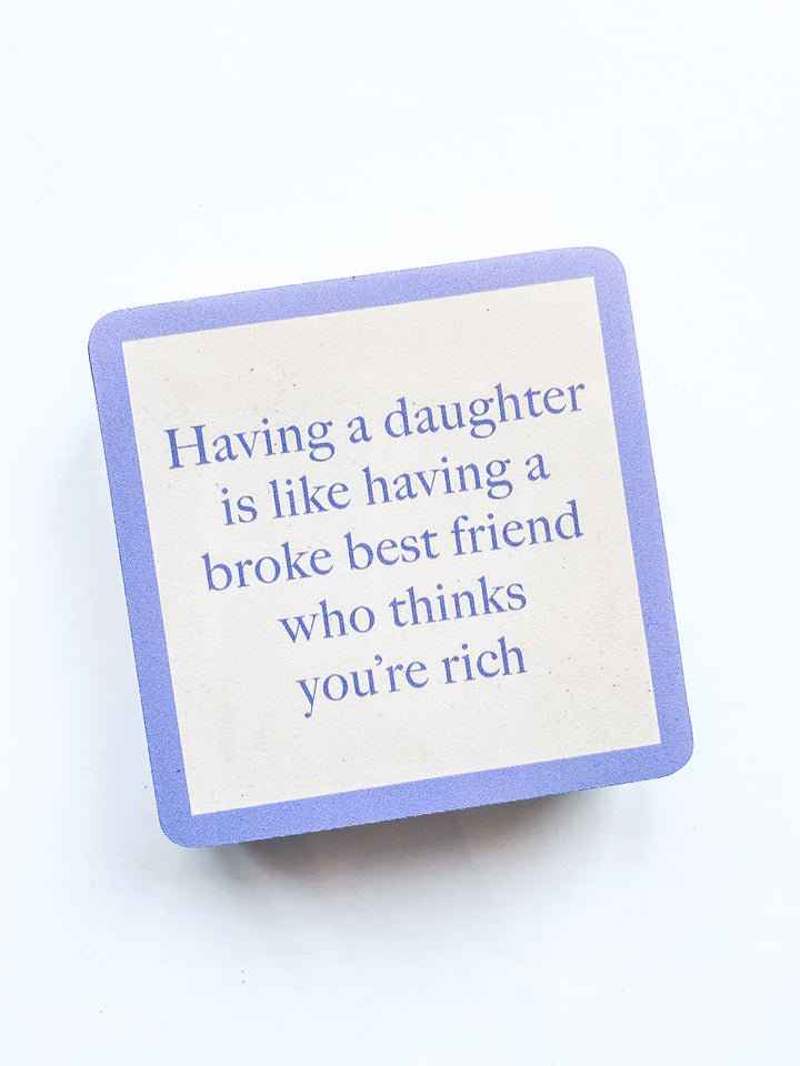 Drinks on Me Coaster