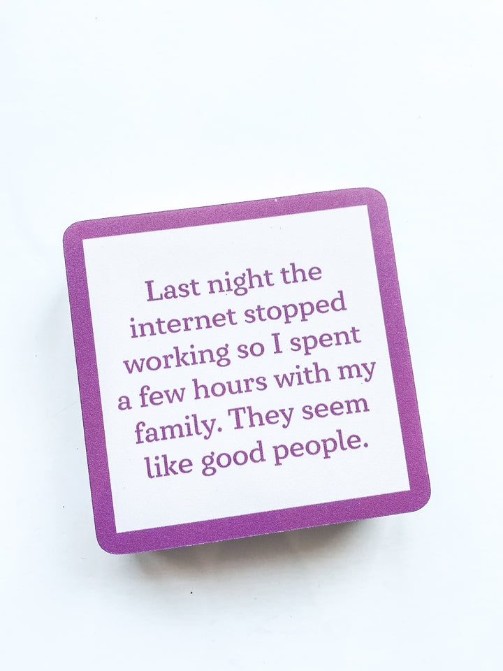 Drinks on Me Coaster