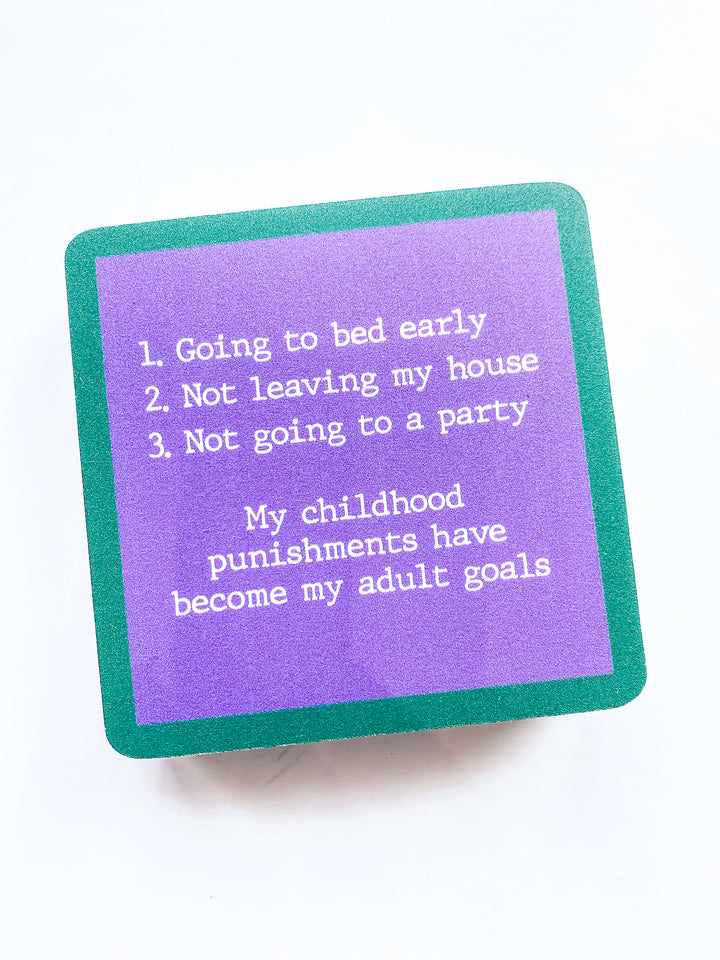Drinks on Me Coaster