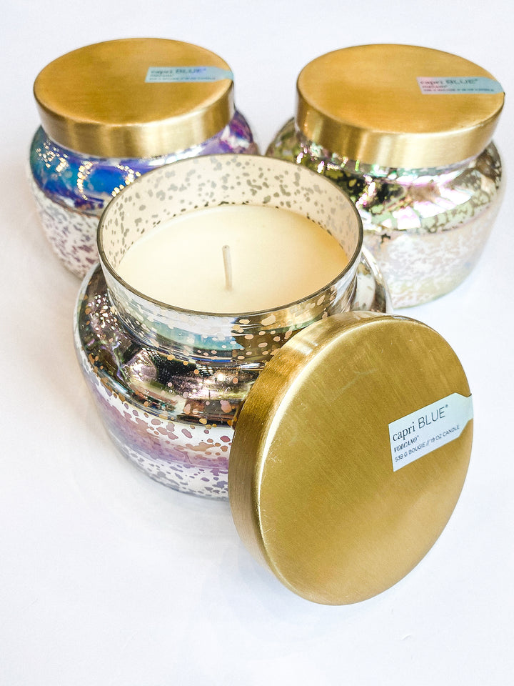 Capri Blue Iridescent Mercury Signature Jar